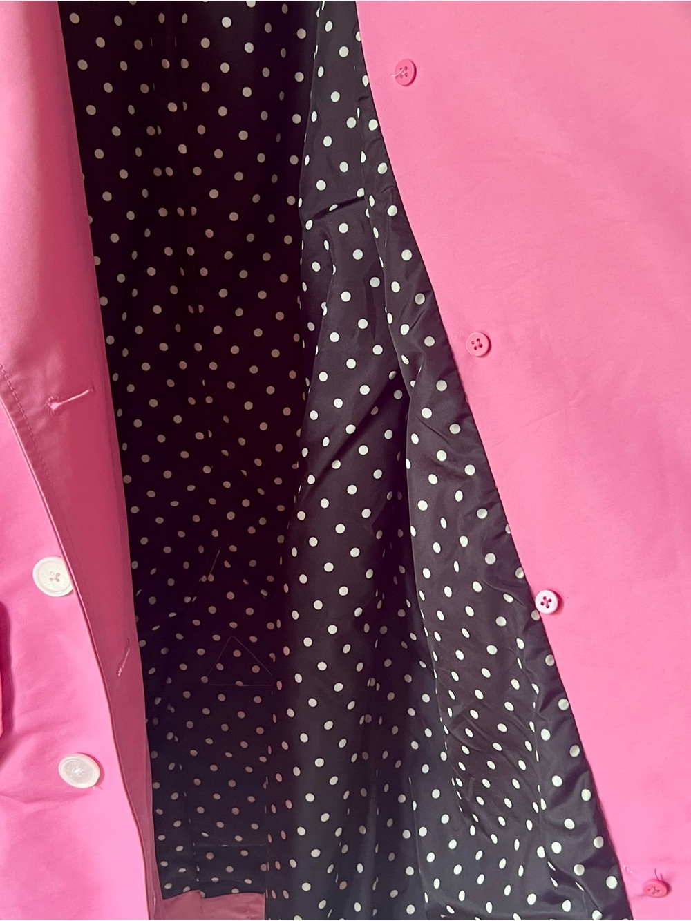 Lauren Ralph Lauren Button Belted Trench Jacket Raincoat Garden Pink Size M - Picture 8 of 11
